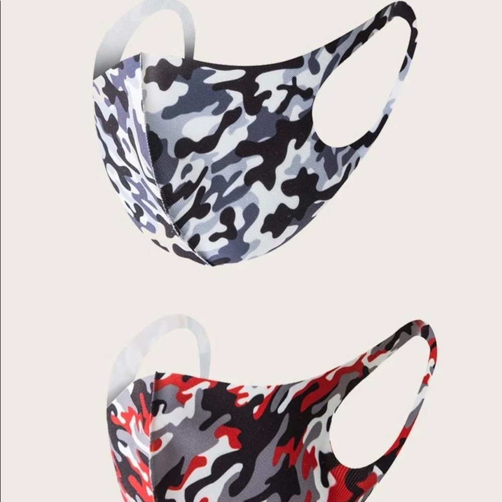 2 pieces camp face mask washable